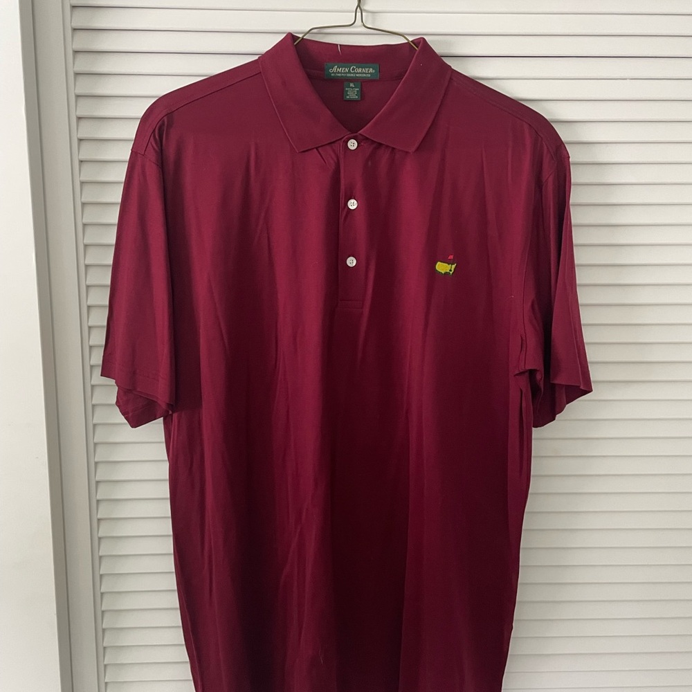 Masters Burgundy Polo Shirt